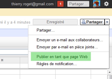 intéger un tableu excel dans un bloug