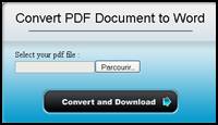 convertir des fichiers pdf en word