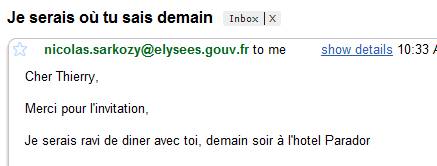 envoyer des faux mails à quelqu'un