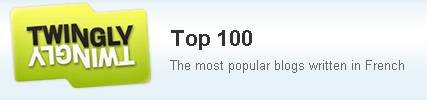 top 100 blog francophone