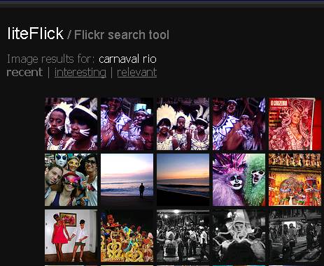 Moteur de recherche de photo flickr