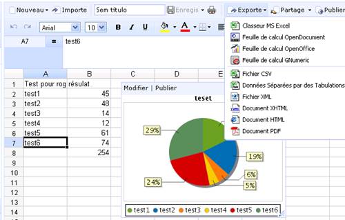 solution gratuite zoho pour faire des tableaux en ligne (tableur excel)