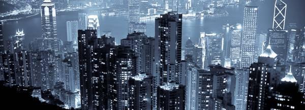 hongkong photo de la ville de honkong (nocturne)