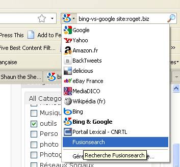 fusionsearch inclusin dans la barre de recherche firefox