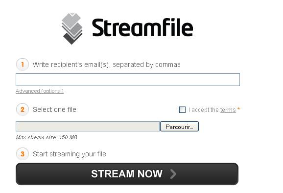 streamfiles: envoyez des gros fichiers sur internet