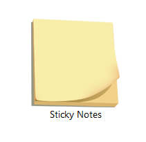 Sticky notes: post-it simple et utile pour moi